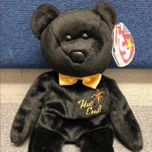 Ty Beanie Babies The End Bear No DOB Ltd Edition